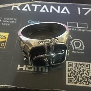 Ford Silver Mustang Men's Ring